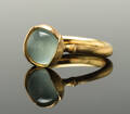 Ole Lynggaard, Lotus, ring nr. 1 med akvamarin, 18 kt. guld