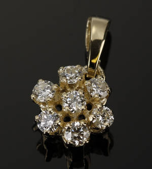 Diamantvedhæng, ca. 0.56 ct