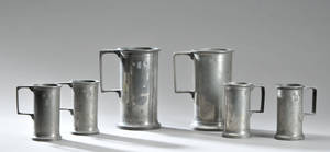 Seks danske tinbægere, 1800-tallet 6