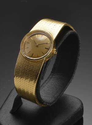 Vintage Omega, damearmbåndsur af 18 karat guld