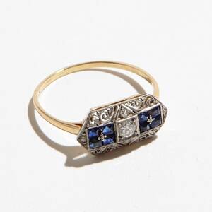 Ring 18 k guld diamanter