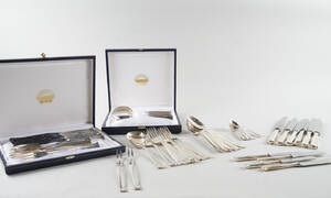 Samling bestick, modell Birgitta, nysilver 50