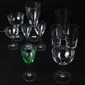 Glasservis slipad dekor