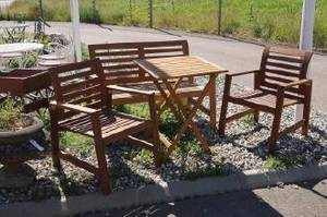 Trädgårdsstolar, ett par samt bord, IKEA