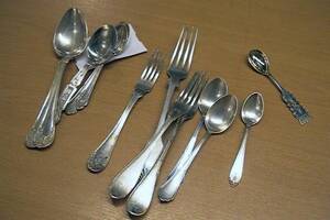 Parti silver, Bestick