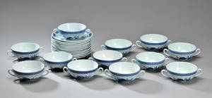 Aluminia  Kgl. Porcelæn Tranquebar boullionstel 24