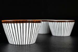 SKÅLAR, 3 st  Spisa Ribb  Stig Lindberg för Gustavsberg