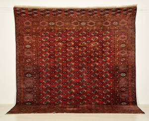Turkmensk Bokhara tæppe, 313 x 270 cm.