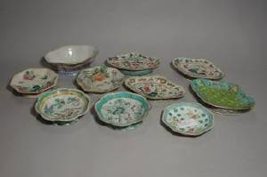 Skålar samt fat Kina, 10 delar