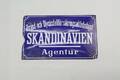 Emaljskylt Skandinavienagentur