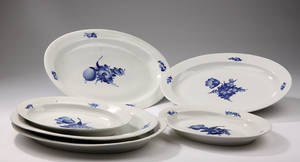 Kgl.Porcelæn Blå blomst, flettet. 6