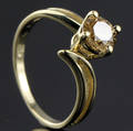 Solitaire ring ca. 0.87 ct.