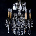 TAKKRONA, med prismor, barockstil, 1900-tal.