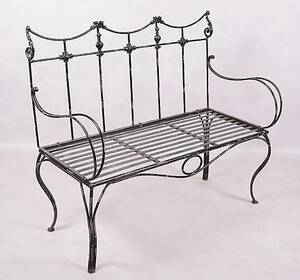 TRÄDGÅRDSSOFFA, bemålad metall, 192000-tal.