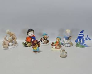 8 st. figuriner, 1900-tal, porslin, keramik