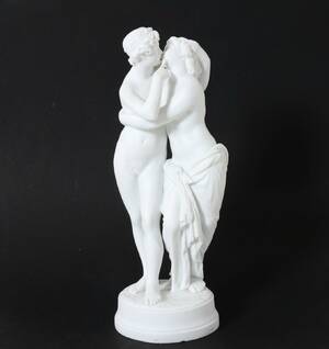 Figurin i oglaserad porslin, 1900-talets första hälft