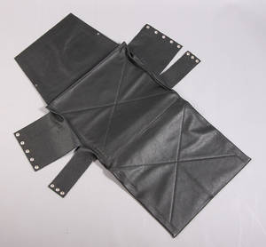 Betræk til Poul Kjærholm hvilestol PK22, Sort skind. Queen