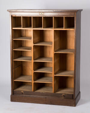 Rollladenschrank, Holz