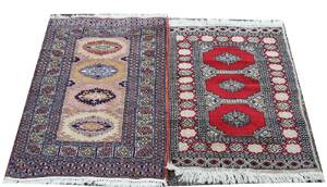 Handknutna mattor 2st