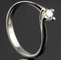 Solitaire ring ca. 0.27 ct.