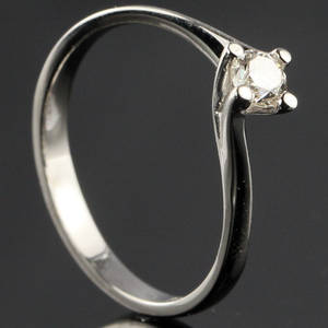 Solitaire ring ca. 0.27 ct.