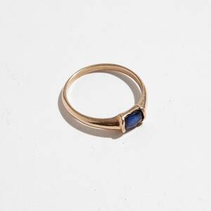 Ring guld safir