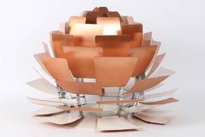 Poul Henningsen. Pendel Koglen med 72 blade af kobber, Ø. 60 cm. 