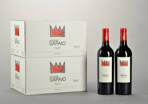 12 flasker Sapaio, 2007. Podere Sapaio, DOC