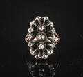 Vintage ring med rosenslebne diamanter