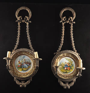 Ett par vägglampetter, 1900-tal 2