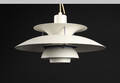 Poul Henningsen. PH-5 pendel, hvidlakeret
