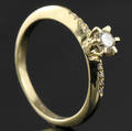 Brillant ring ca 0.38 ct.