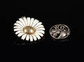 A. Michelsen, Marguerit broche m.fl., sølv og sterling sølv 2