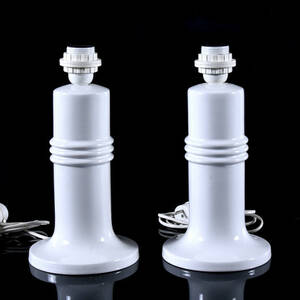 BORDSLAMPOR, ett par, porslin, Gustavsberg, 1900-tal.