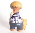 FIGURIN, stengods, Malin, Lisa Larson, Gustavsberg, 1962.
