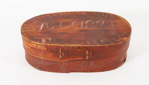 Svepask med lock, allmoge, daterad 1824