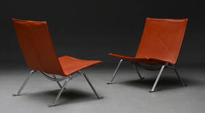 Poul Kjærholm. Par PK-22 lounge lænestole fra 1983 2 