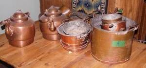 Parti kopparföremål, Museum