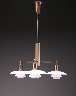 Poul Henningsen. PH stammekrone, bruneret messing