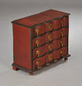 Miniature barok kommode, 1700 tallet