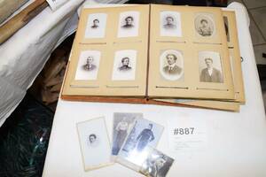 Fotoalbum inkl 1880-talsbilder, ca 45 st bilder