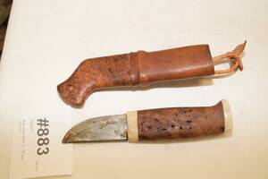 Kniv med slida, L 18 cm