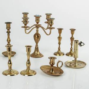 LJUSSTAKAR, kandelaber, mässing