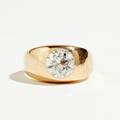 Ring 14 k guld med diamant