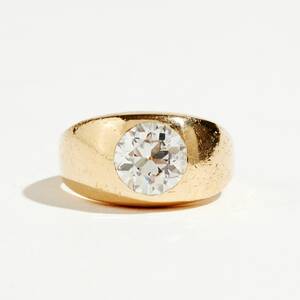 Ring 14 k guld med diamant