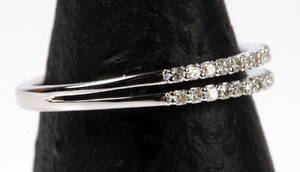 Fingerledsring Knocklering m diamanter, 9 kt hvidguld Denne vare er sat til omsalg under nyt varenummer 4568025