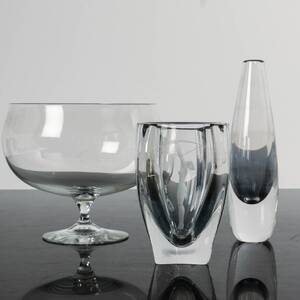 PARTI GLAS, 3 delar, bl.a Kosta