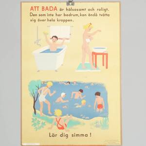 SKOLPLANSCH Att bada, 1900-talets första del