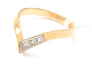 Ring 18K tvåfärgad