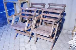 Trädgårdsstolar, 4 st